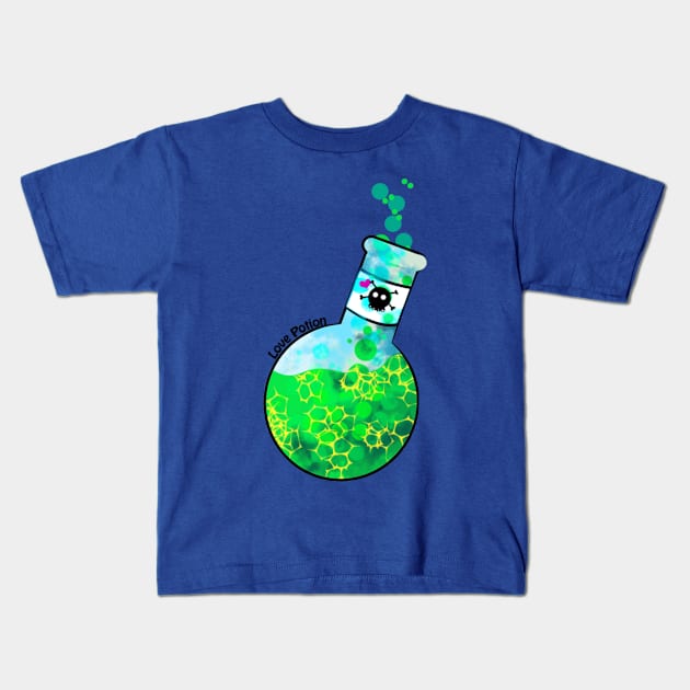 Love potion by science Kids T-Shirt by 1anioh